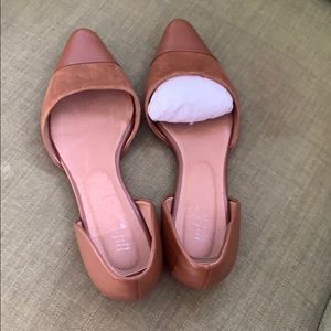 J. Jill D’Orsay Brown Leather flats- 8